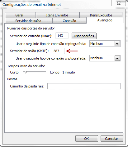 Configuração do Outlook 2010 - Passo 5
