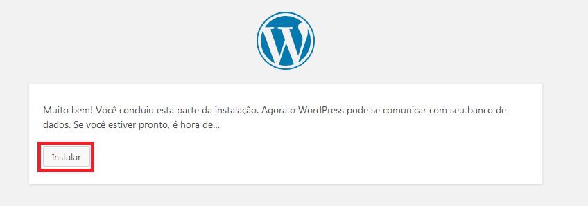 Instalação do WordPress.