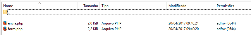 formulário em PHP com envio de Anexo